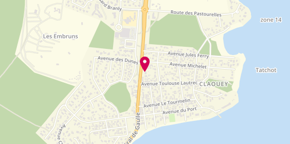 Plan de Les Burgers de Colette - Cap Ferret, 8 avenue du Général de Gaulle, 33950 Lège-Cap-Ferret