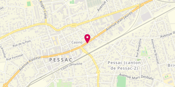 Plan de Pizza-Saturne, 42 avenue Jean Jaurès, 33600 Pessac