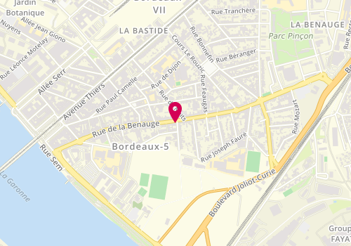 Plan de Basilic And Co, 141 Rue de la Benauge, 33100 Bordeaux