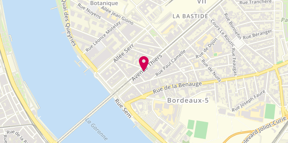 Plan de Le Garde Manger Bastide, 21 avenue Thiers, 33100 Bordeaux