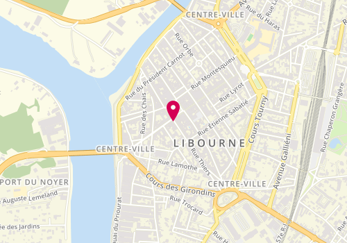 Plan de Sbi Libourne, 6 Rue Thiers, 33500 Libourne