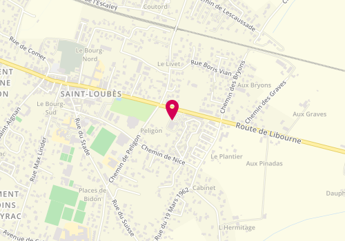Plan de Le Kiosque à Pizzas, 101 avenue de la République, 33450 Saint-Loubès