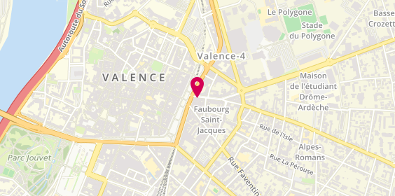 Plan de Pacha Bar, 6 Faubourg Saint-Jacques, 26000 Valence