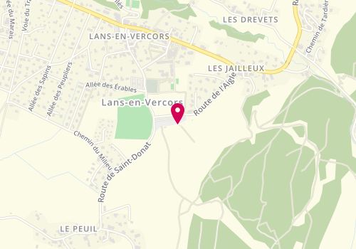 Plan de La Cabane de l'Aigle, Route de l'Aigle, 38250 Lans-en-Vercors
