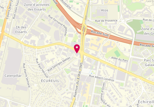 Plan de COUSTE Adeline, Cafeteria Hopital Grenoble Sud
Avenue de Grugliasco, 38130 Échirolles