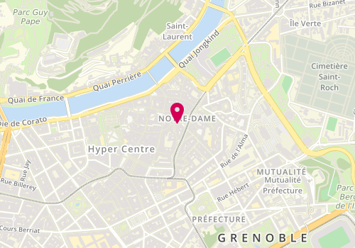 Plan de Restaurant le Liban vert - Restaurant Libanais à Grenoble, 8 Rue Barnave, 38000 Grenoble