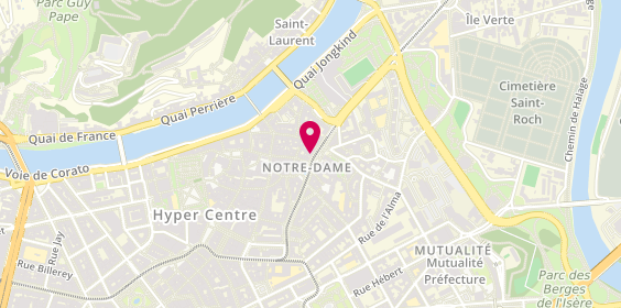 Plan de Oasis Sandwich, 8 Place Notre Dame, 38000 Grenoble