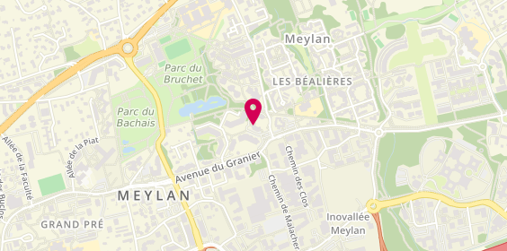 Plan de La P'tite Cantine, 2 Place des Tuileaux, 38240 Meylan