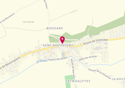 Plan de Sultan Kebab, 40 Route de Beaurepaire, 38270 Saint-Barthélemy