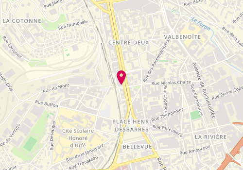 Plan de Paul, 2, Rue du Mont, Angle
80 Rue des Docteurs Charcot, 42100 Saint-Étienne
