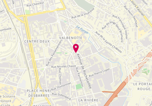 Plan de Roland Tacos, 22 avenue de Rochetaillée, 42100 Saint-Étienne