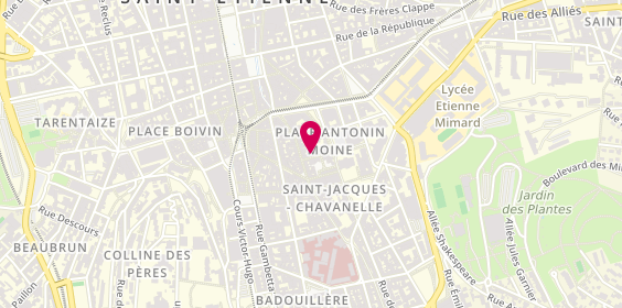 Plan de La Brochef, 7 Rue Notre Dame, 42000 Saint-Étienne