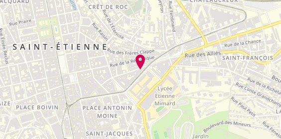 Plan de Le Cosmos, 49 avenue de la Libération, 42000 Saint-Étienne