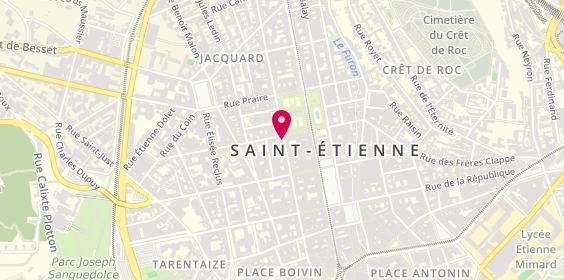 Plan de Chez le Gros, 2 Rue de la Résistance, 42000 Saint-Étienne