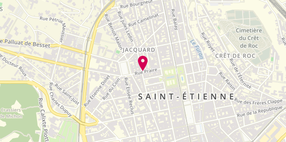 Plan de Gld Saint-Etienne, 10 Rue Praire, 42000 Saint-Étienne