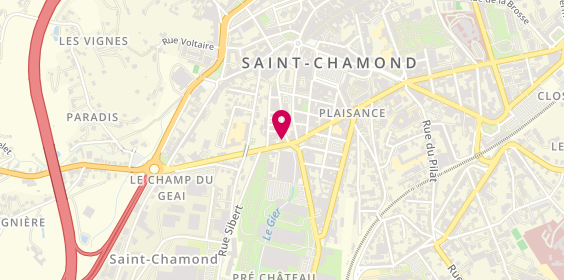 Plan de Jame's Pizza, 4 Rue de Saint Etienne, 42400 Saint-Chamond