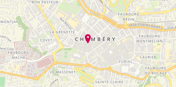 Plan de Chez les Poulettes, 28 Rue Juiverie, 73000 Chambéry