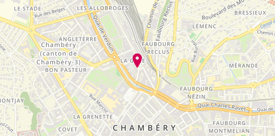 Plan de Chrono Fast Food, 43 place de la Gare, 73000 Chambéry