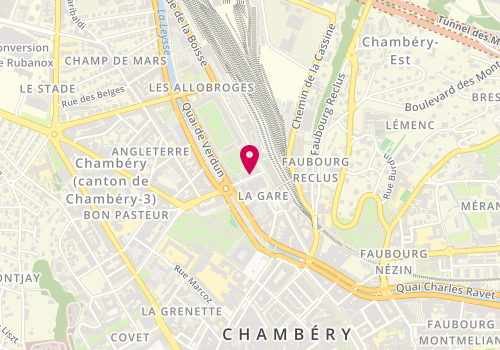 Plan de Le Cafe de la Gare, 40 avenue Maréchal Leclerc, 73000 Chambéry
