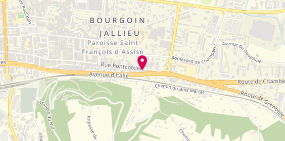 Plan de Chez Balou, 72 Rue Pontcottier, 38300 Bourgoin-Jallieu
