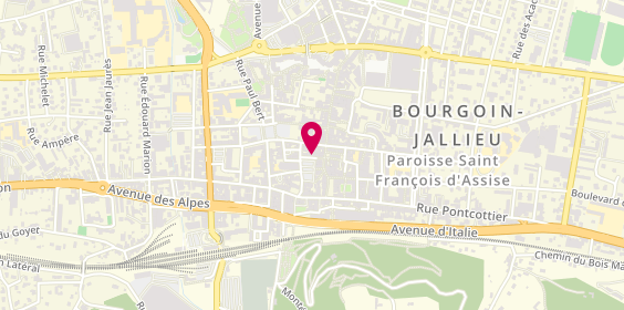 Plan de Foodies House, 4 place Président Carnot, 38300 Bourgoin-Jallieu