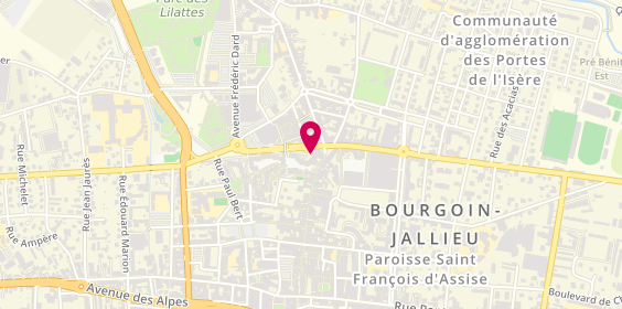 Plan de Hashtag Rôtisserie, 5 Place Jacquard, 38300 Bourgoin-Jallieu