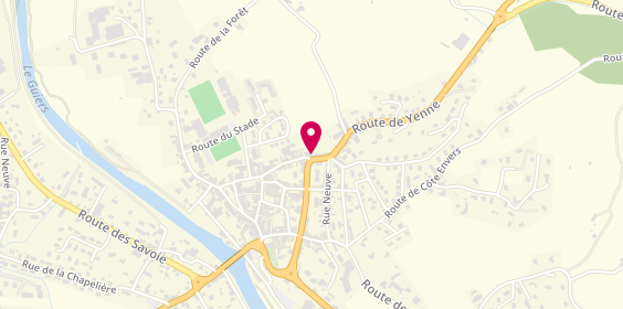Plan de Viva la Pizza, 49 place Jean Moulin, 73240 Saint-Genix-les-Villages