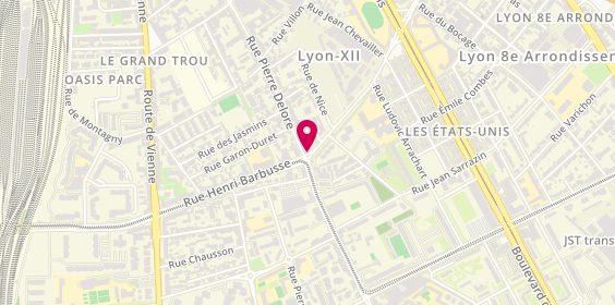 Plan de Le Carnel, 81 Rue Pierre Delore, 69008 Lyon