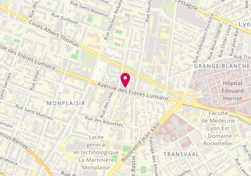 Plan de L & L, 125 Avenue des Freres Lumiere, 69008 Lyon