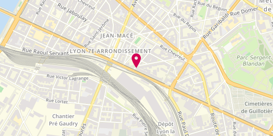 Plan de Super Paulette, 77 avenue Berthelot, 69007 Lyon