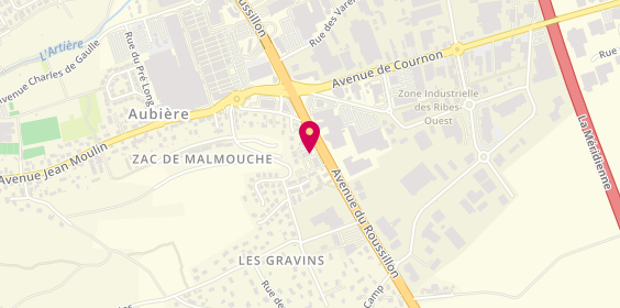 Plan de Mcdonald's, 34 avenue du Roussillon, 63170 Aubière
