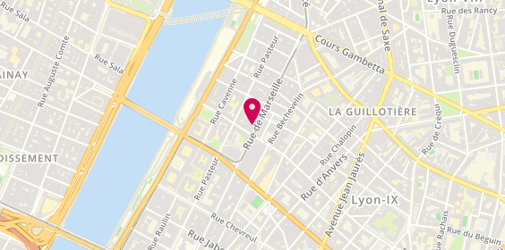 Plan de Croqu'sandwich, 36 Rue de Marseille, 69007 Lyon
