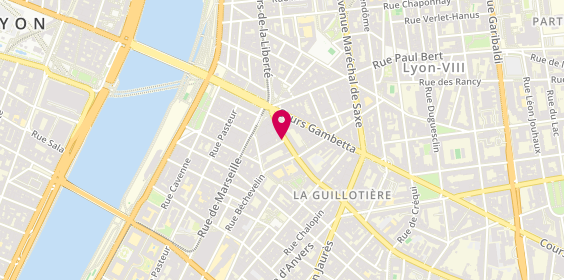 Plan de Afc, 14 grande Rue de la Guillotière, 69007 Lyon