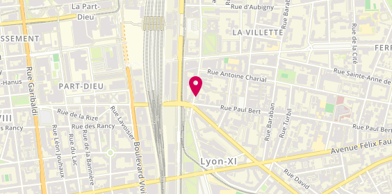 Plan de Au Plat Garni le Coq Sandwich, 53 Rue Maurice Flandin, 69003 Lyon