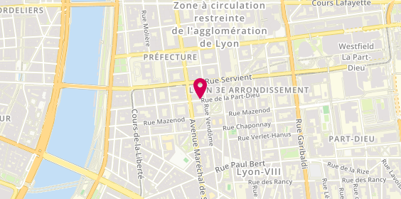 Plan de La Brioche Dorée, Niveau 1 Local 152 centre Commercial Part Dieu, 69003 Lyon