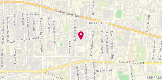 Plan de Mc Donald's, 41 avenue Henri Barbusse, 69100 Villeurbanne