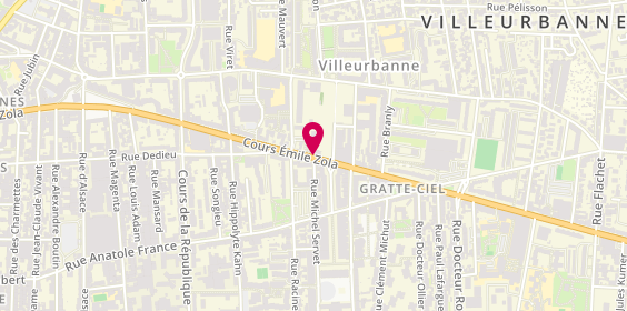 Plan de Lojo Villeurbanne, 163 Cours Emile Zola, 69100 Villeurbanne