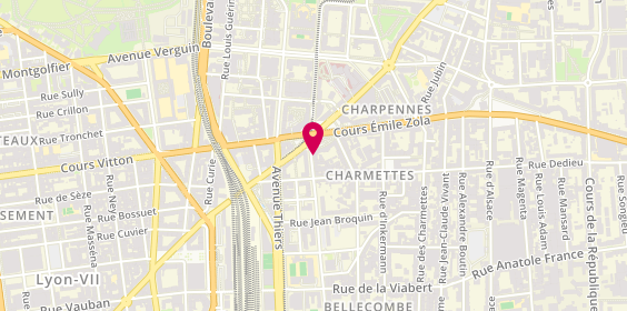 Plan de Les Burgers de Papa, 7 Rue Bellecombe, 69100 Villeurbanne
