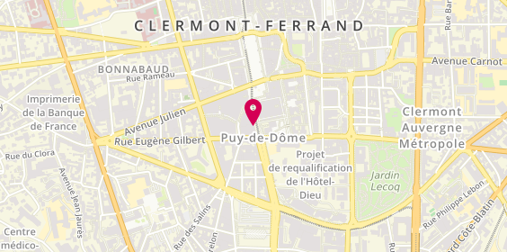 Plan de Subway, 12 Rue Gonod, 63000 Clermont-Ferrand