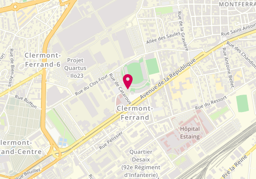 Plan de Mc Donald's, 2 Rue de Cataroux, 63100 Clermont-Ferrand