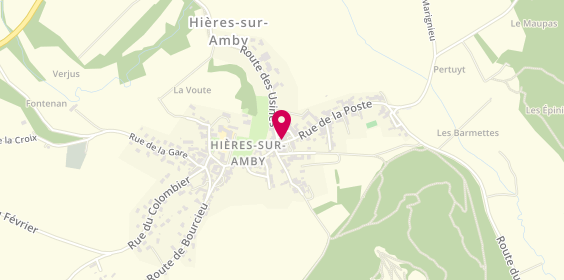 Plan de Snack Pizzeria du Val d'Amby, 4 Rue de la Poste, 38118 Hières-sur-Amby