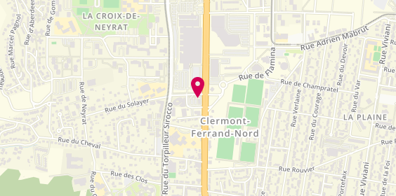 Plan de Amrest Opco - Clermont Nord, 1 Rue Solayer, 63100 Clermont-Ferrand