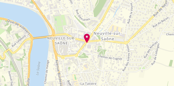 Plan de Le Kiosque A Pizzas, 4 Rue Pollet, 69250 Neuville-sur-Saône