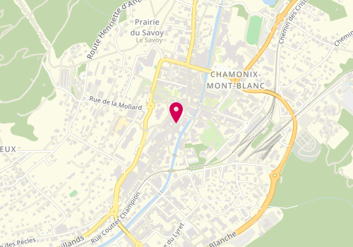 Plan de La Maison du Burger, 23 Rue du Dr Paccard, 74400 Chamonix-Mont-Blanc