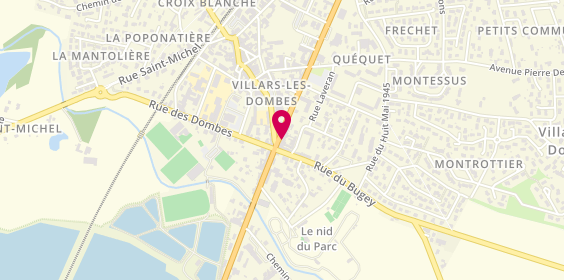 Plan de Mavi café, 751 avenue Charles de Gaulle, 01330 Villars-les-Dombes
