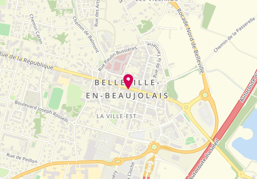 Plan de Pacha Kébab 2, 55 Rue de la République, 69220 Belleville-en-Beaujolais