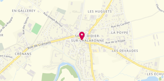Plan de Tom'Pizz St Didier sur Chalaronne, 152 Rue du Centre, 01140 Saint-Didier-sur-Chalaronne