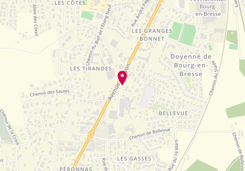 Plan de Pizza des Lys, 833 avenue de Lyon, 01960 Péronnas