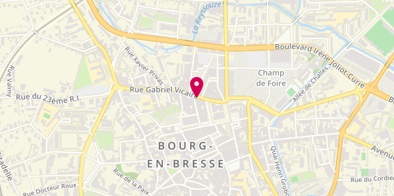 Plan de Boulangerie Patisserie la Grenouillere, 14 Rue Paul Pioda, 01000 Bourg-en-Bresse