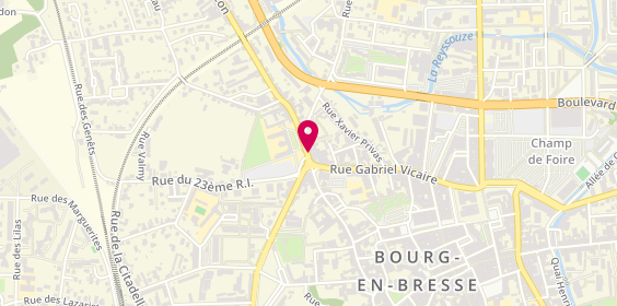 Plan de Dh Burger, 18 avenue de Mâcon, 01000 Bourg-en-Bresse